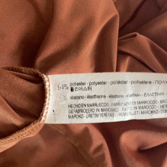 Zara light brown asymmetrical skirt - Picture 8 of 8